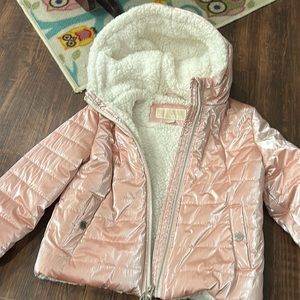 Michael Kors Size 6X pink winter coat